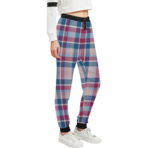 Fun Pastels Plaid Unisex All Over Print Sweatpants (Model L11)