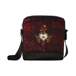 Wonderful heart with dove Crossbody Nylon Bags (Model 1633)