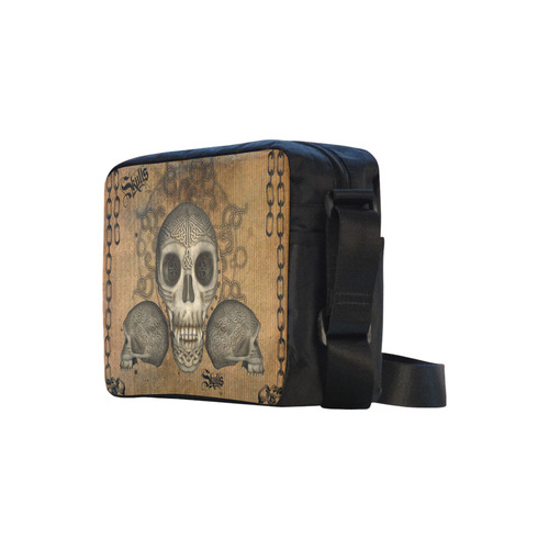 Awesome skull with celtic knot Classic Cross-body Nylon Bags (Model 1632)