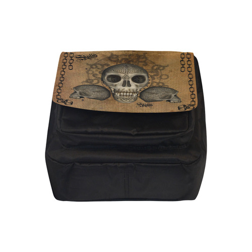 Awesome skull with celtic knot Crossbody Nylon Bags (Model 1633)