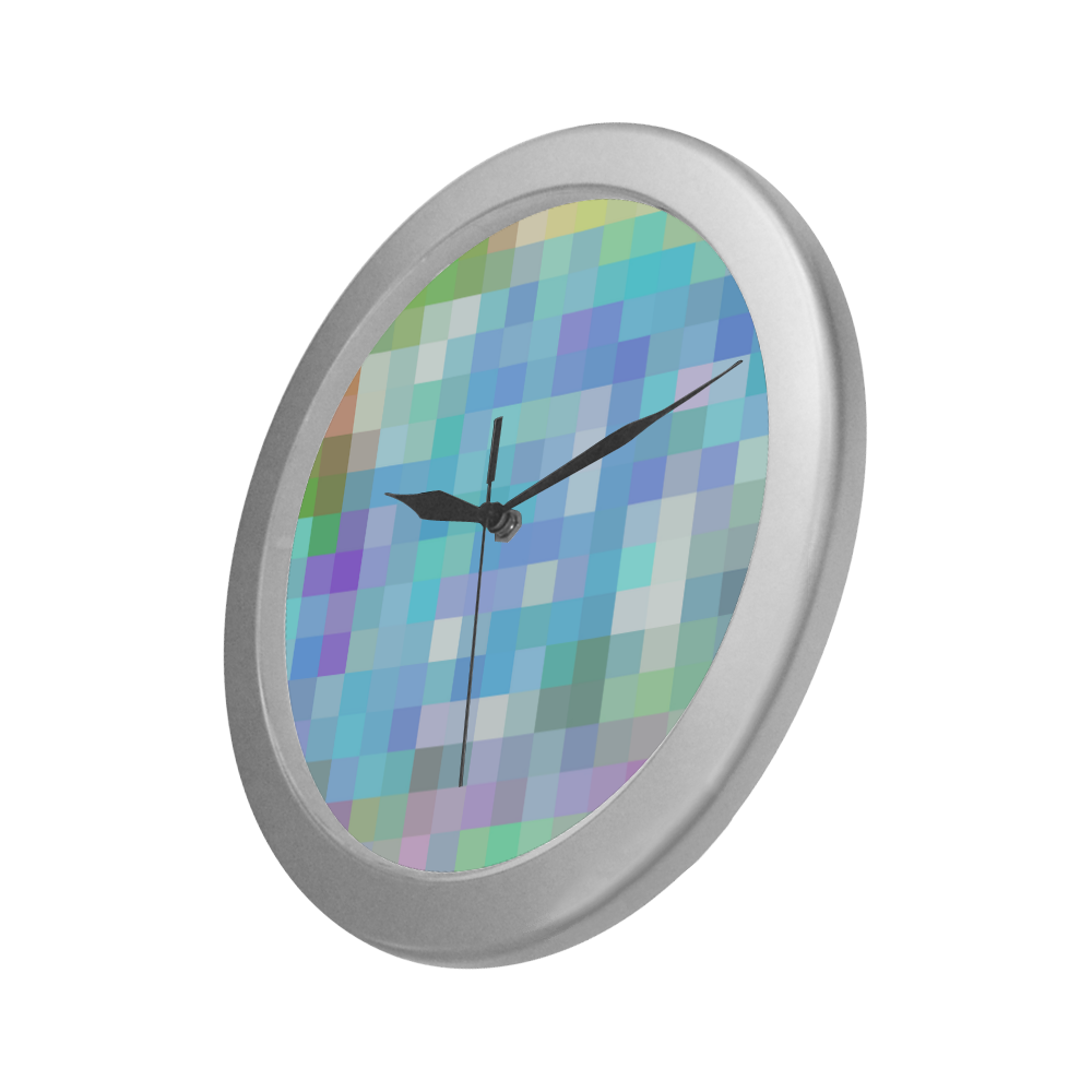 SPRINGPIXELS Silver Color Wall Clock
