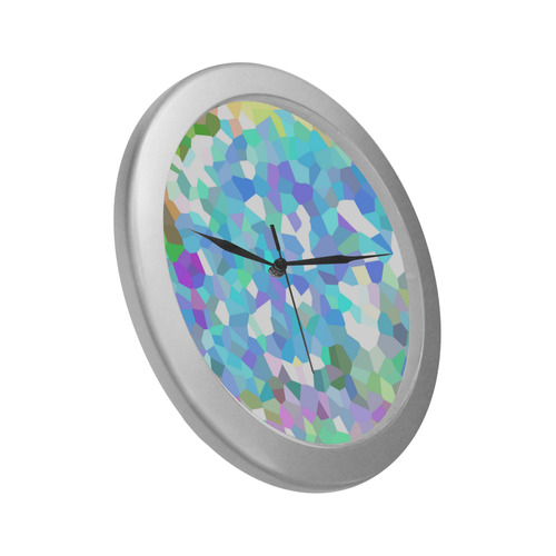 crystallake Silver Color Wall Clock
