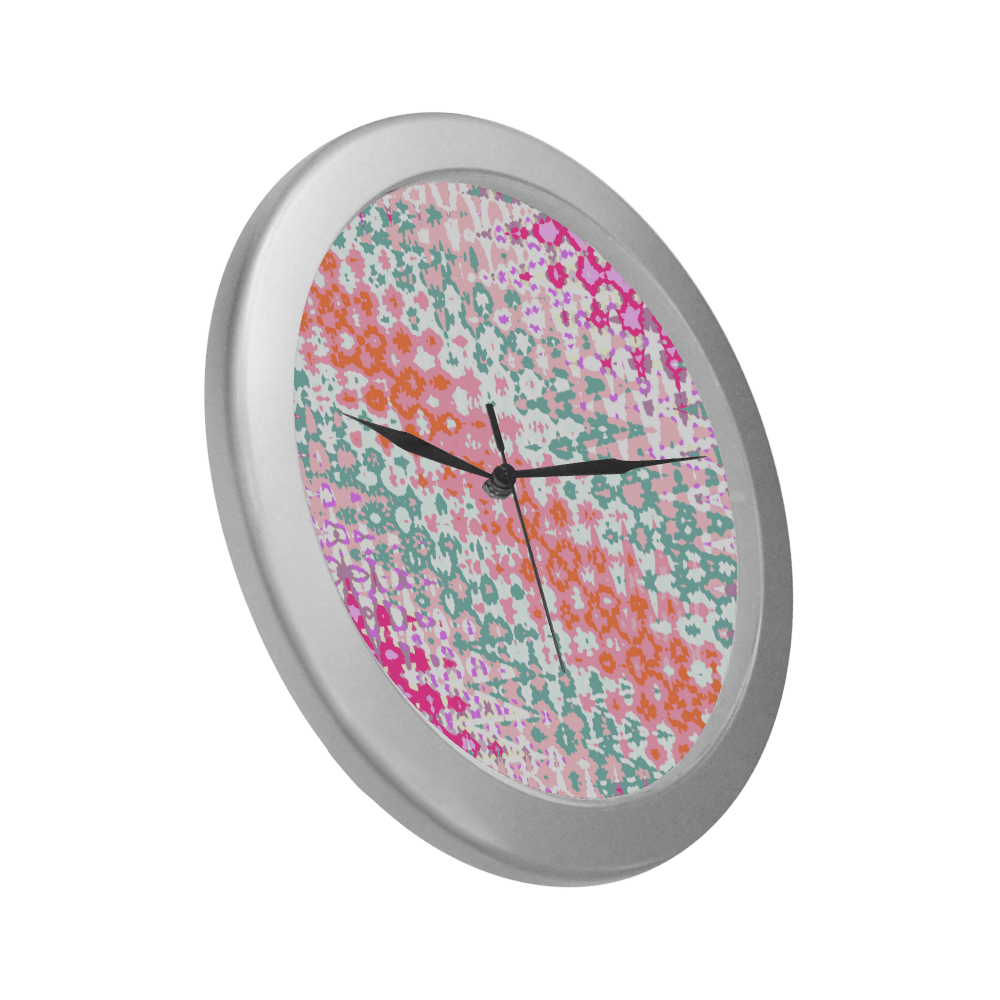 springtemptation Silver Color Wall Clock