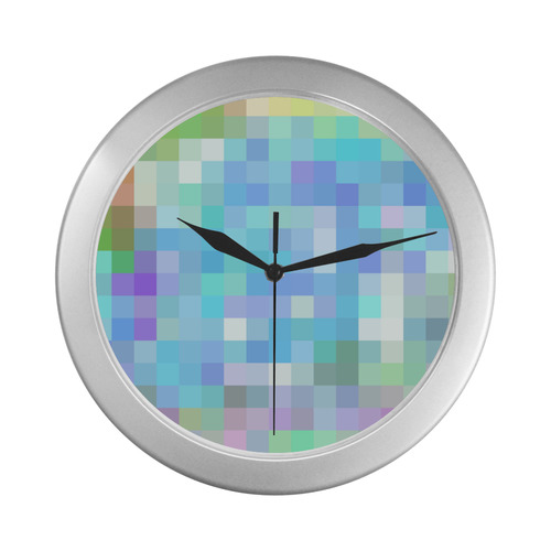 SPRINGPIXELS Silver Color Wall Clock