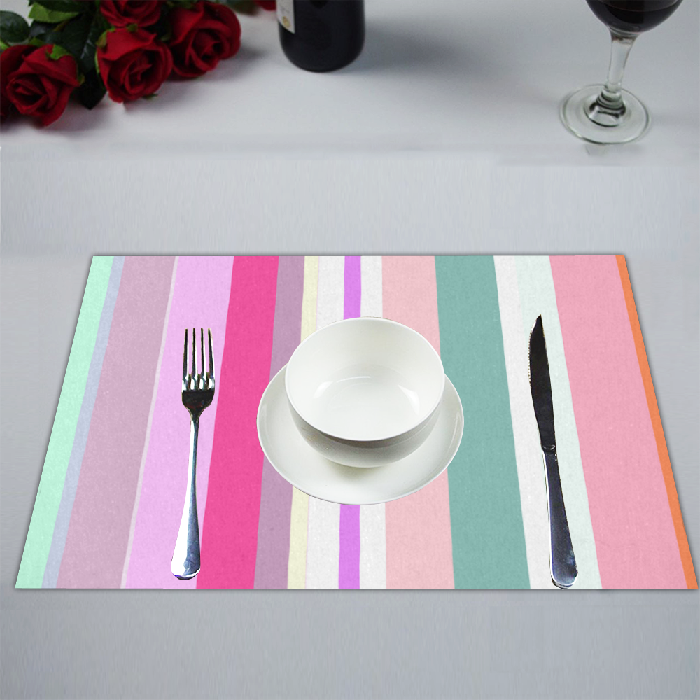 playfulspringstrips. Placemat 14’’ x 19’’ (Set of 6)