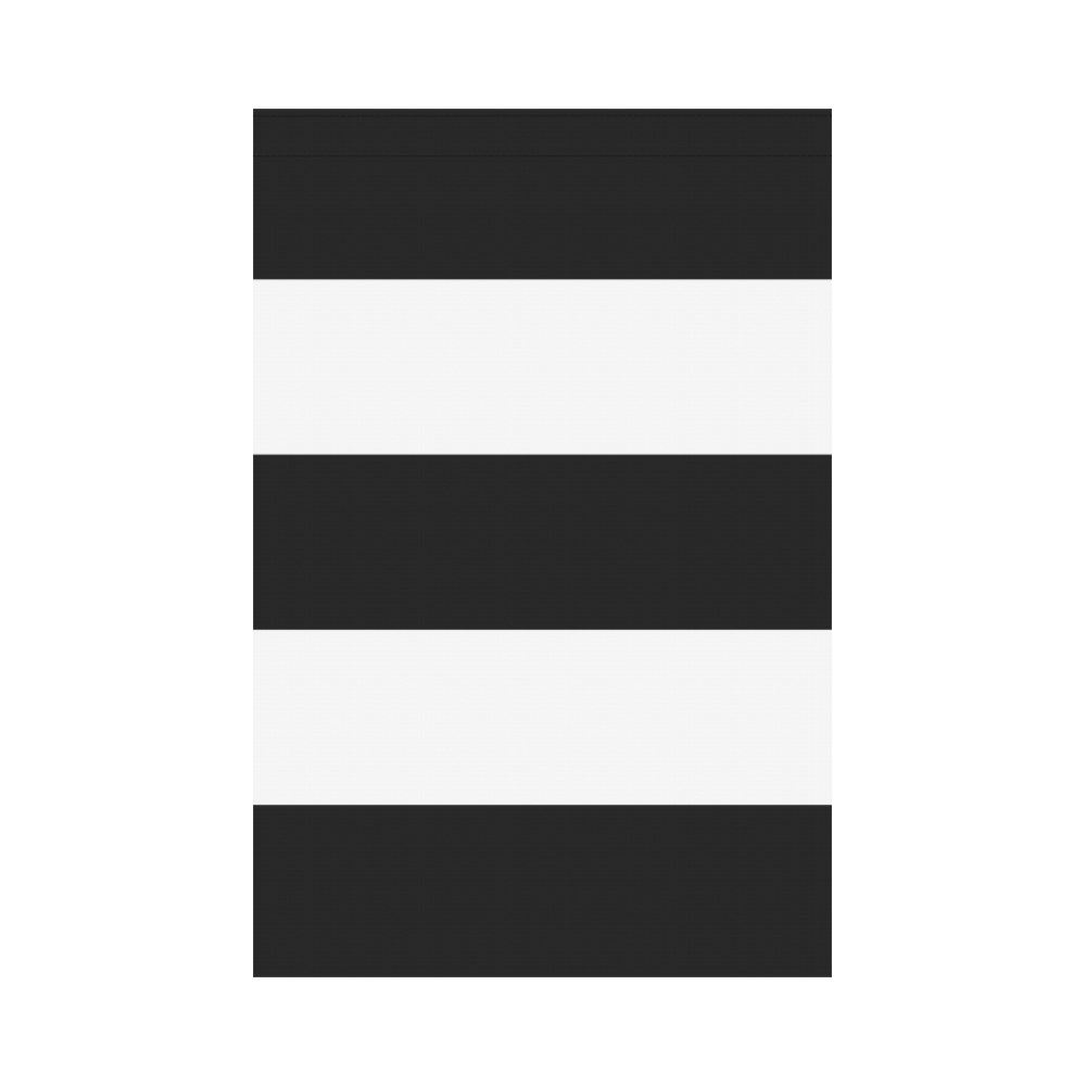 Black White Stripes Garden Flag 12‘’x18‘’（Without Flagpole）