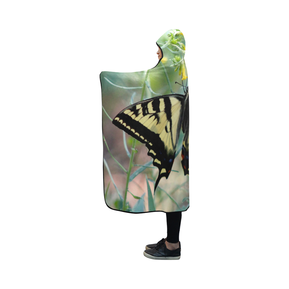 Butterfly by Martina Webster Hooded Blanket 50''x40''