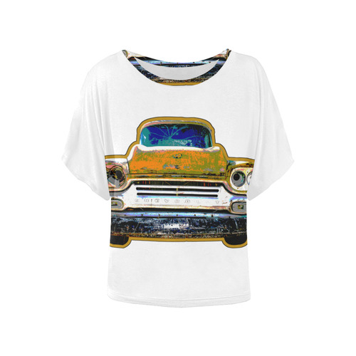 T-shirt Class Car Chevrolet by Tell 3 People Women's Batwing-Sleeved Blouse T shirt (Model T44)