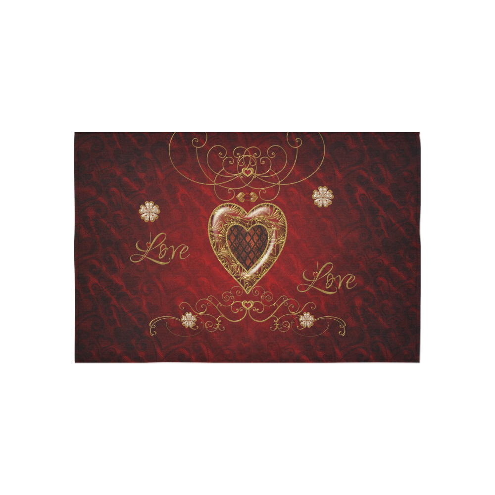 Love, wonderful heart Cotton Linen Wall Tapestry 60"x 40"