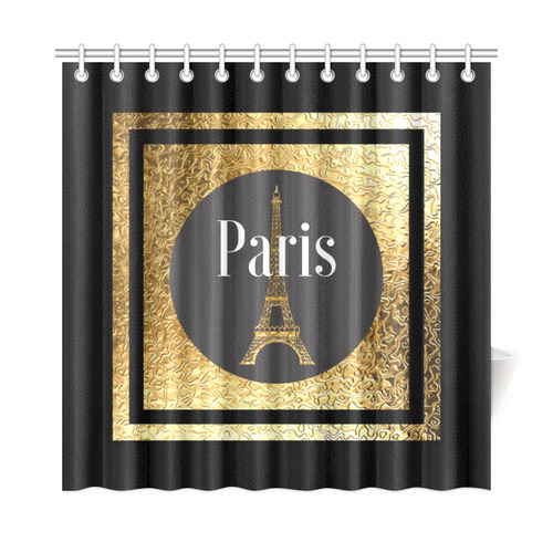 Parisian Showers Shower Curtain 72"x72"