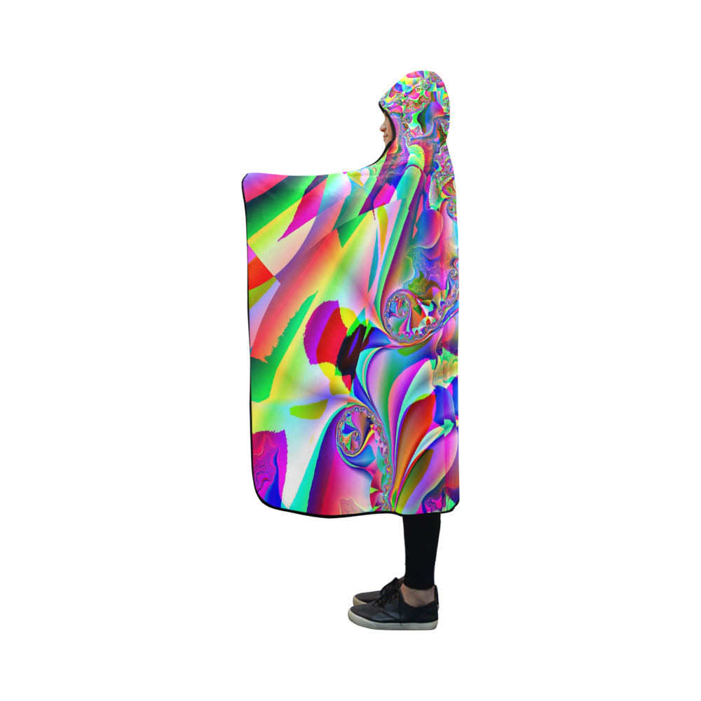Abstractic by Martina Webster Hooded Blanket 50''x40''