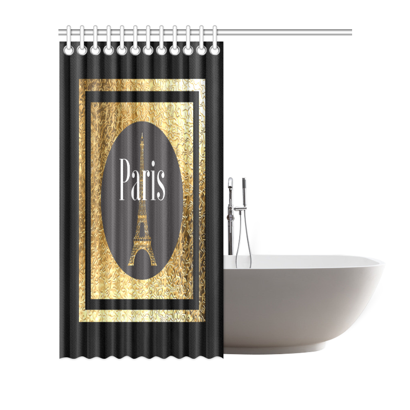 Parisian Showers Shower Curtain 72"x72"
