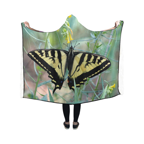 Butterfly by Martina Webster Hooded Blanket 50''x40''