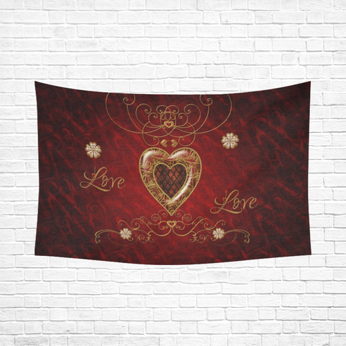 Love, wonderful heart Cotton Linen Wall Tapestry 90"x 60"