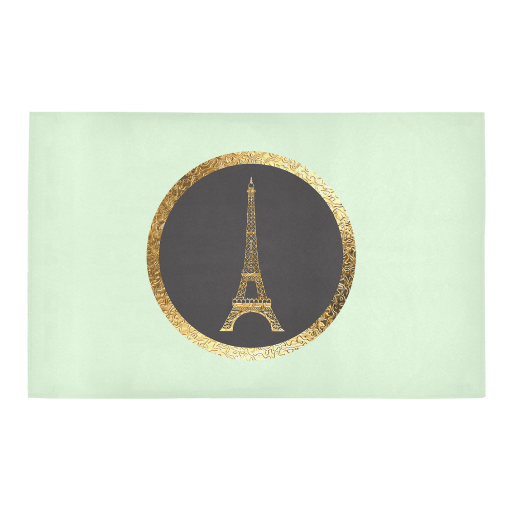 Parisian Showers Mat - Green Bath Rug 20''x 32''