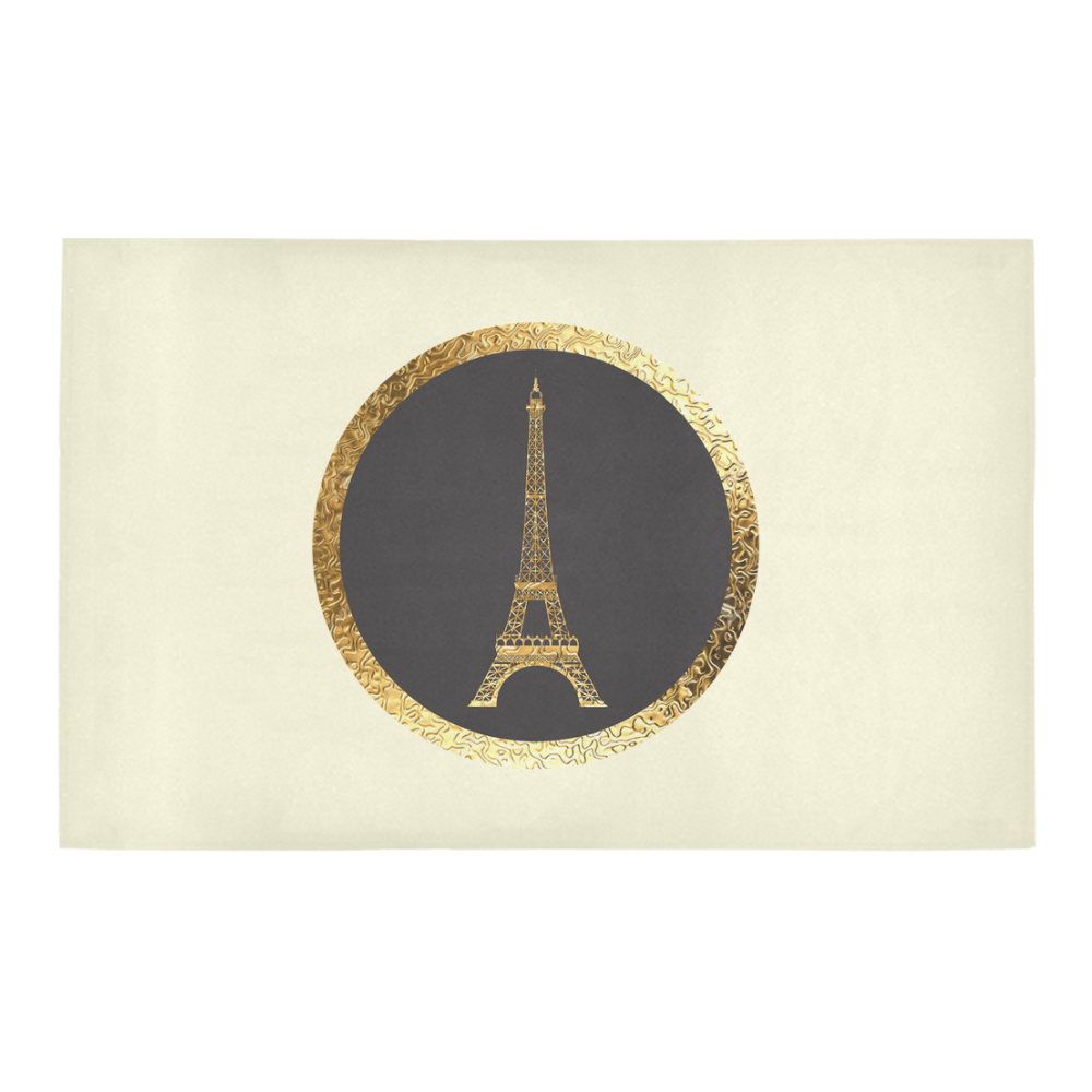 Parisian Showers Mat - Gold Bath Rug 20''x 32''