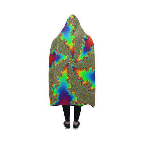 Neon Glow by Martina Webster Hooded Blanket 50''x40''