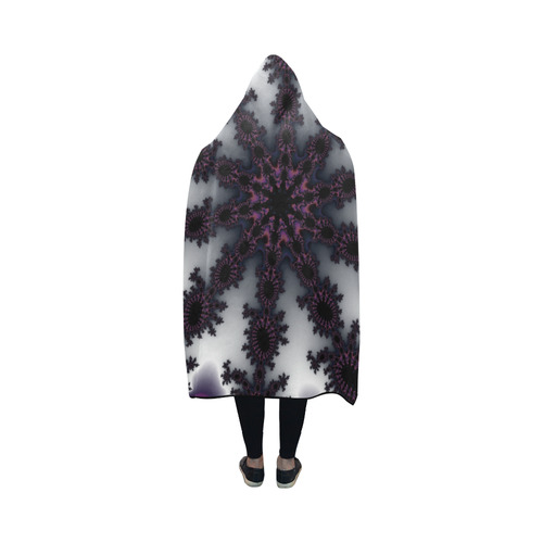 Psycho Snow by Martina webster Hooded Blanket 50''x40''
