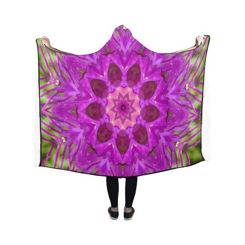 Fuchsia by Martina Webster Hooded Blanket 50''x40''