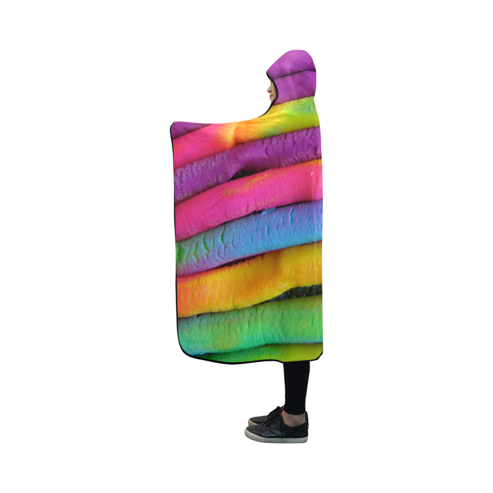 Rainbow Pride by Martina Webster Hooded Blanket 50''x40''