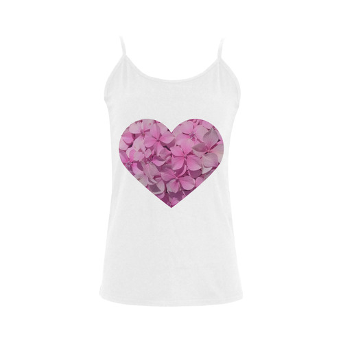 Petal heart Women's Spaghetti Top (USA Size) (Model T34)