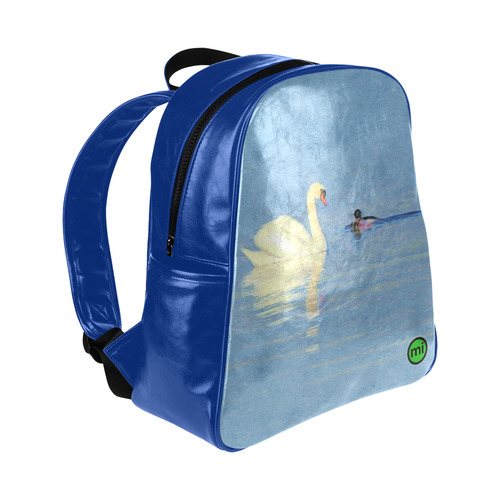 Swan Meets Duck. Inspired by the Magic Island of Gotland. Multi-Pockets Backpack (Model 1636)