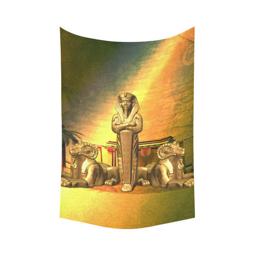 Anubis, the egyptian god Cotton Linen Wall Tapestry 60"x 90"