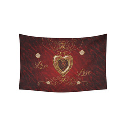Love, wonderful heart Cotton Linen Wall Tapestry 60"x 40"