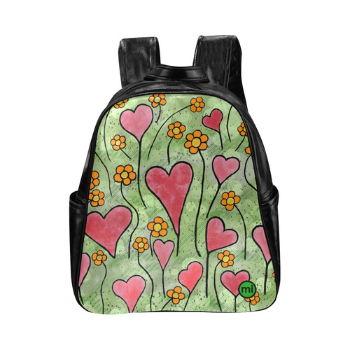Where Love Grows. Inspired by the Magic Island of Gotland. Multi-Pockets Backpack (Model 1636)