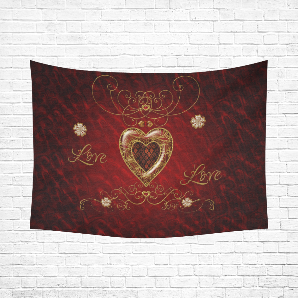 Love, wonderful heart Cotton Linen Wall Tapestry 80"x 60"