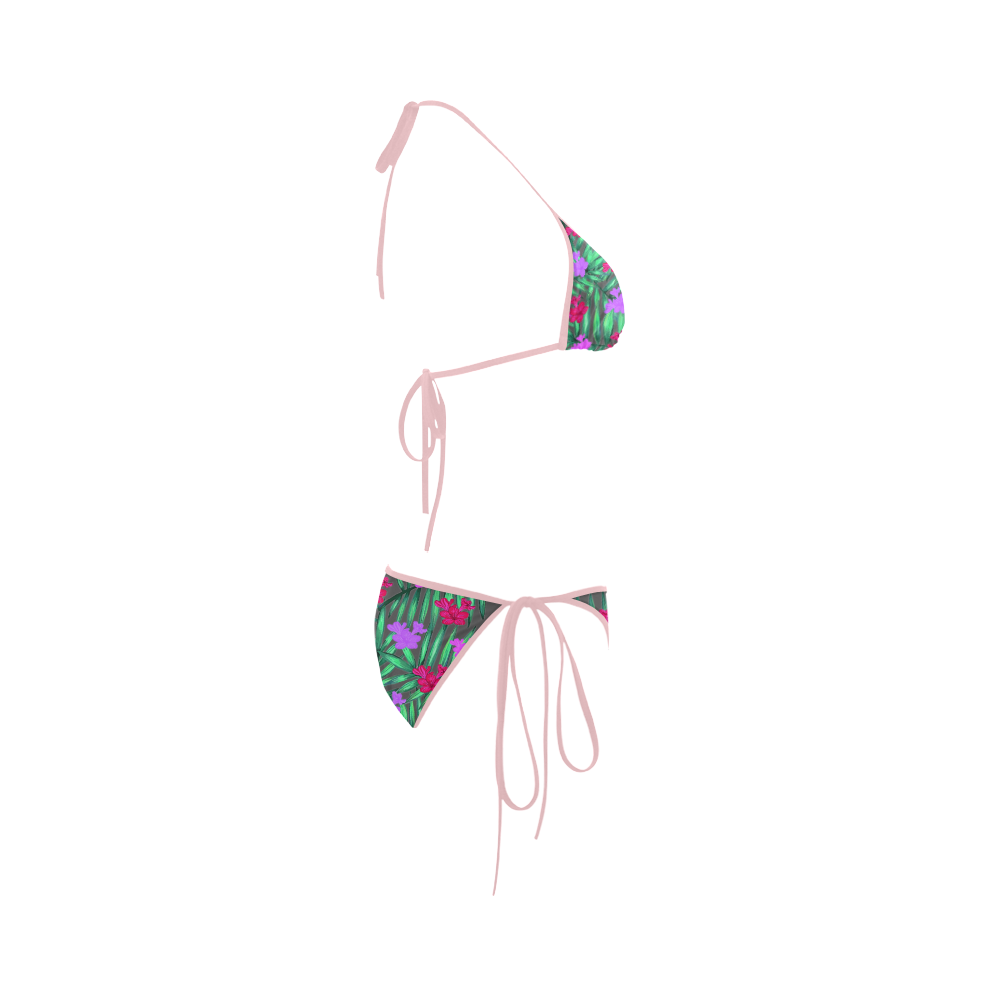 Tropic Flowers Custom Bikini Swimsuit