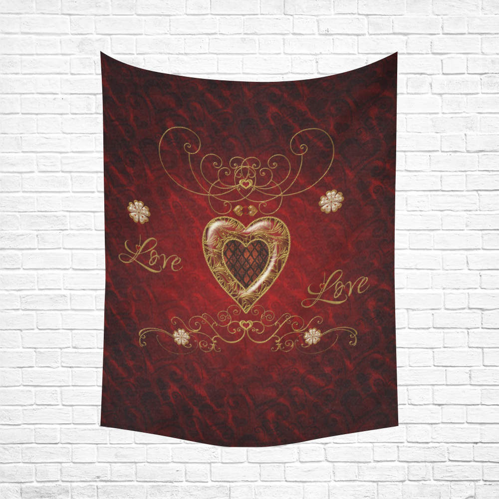 Love, wonderful heart Cotton Linen Wall Tapestry 60"x 80"