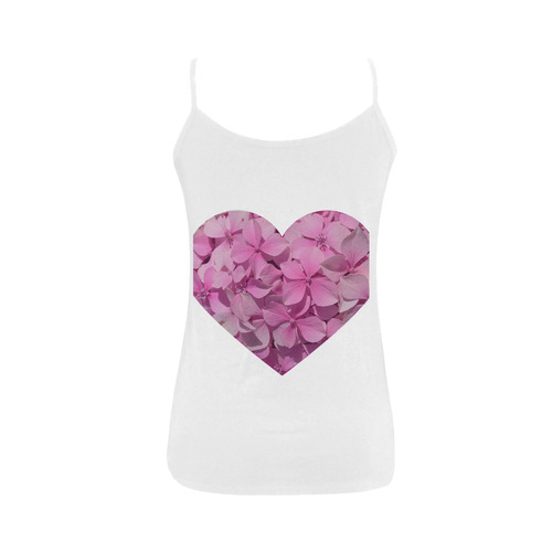 Petal heart Women's Spaghetti Top (USA Size) (Model T34)