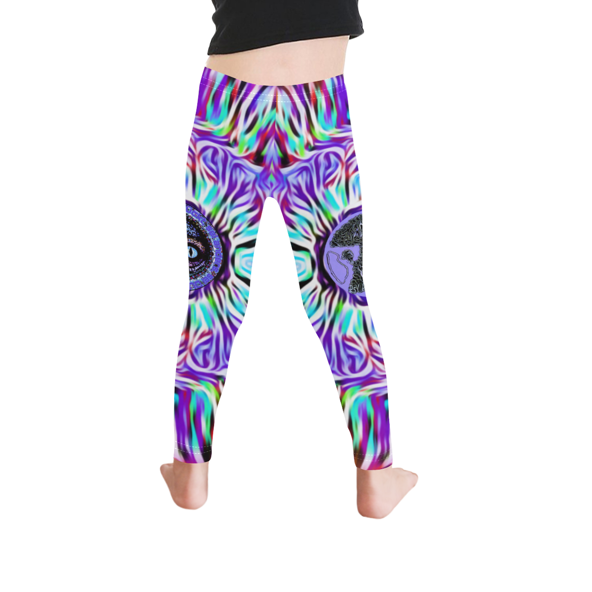 Dance Leggins Kid's Ankle Length Leggings (Model L06)