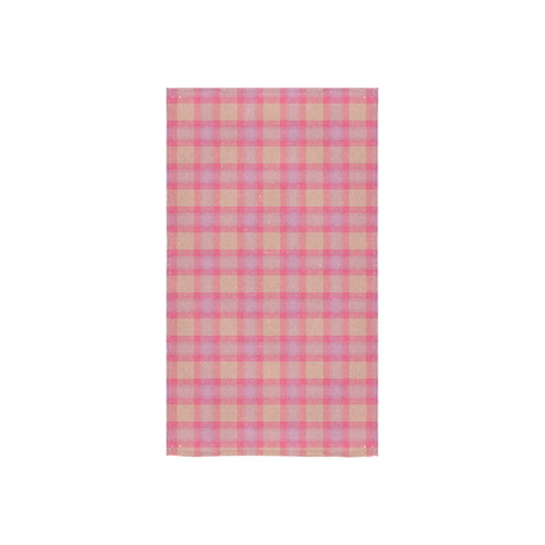 Pink Purple Plaid Custom Towel 16"x28"
