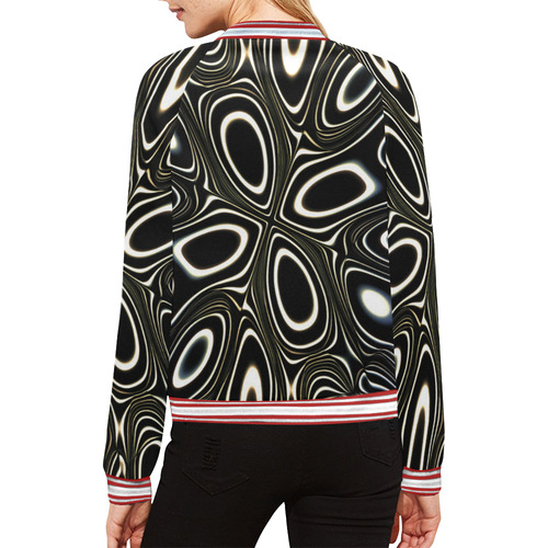 Blast-o-Blob #1 All Over Print Bomber Jacket for Women (Model H21)