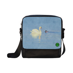 Swan Meets Duck. Inspired by the Magic Island of Gotland. Crossbody Nylon Bags (Model 1633)