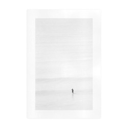 Stand up paddle on a calm sea Art Print 19‘’x28‘’