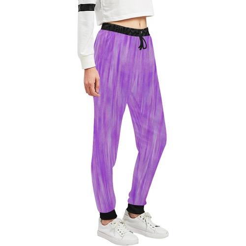 Purple Lavender Splash Unisex All Over Print Sweatpants (Model L11)