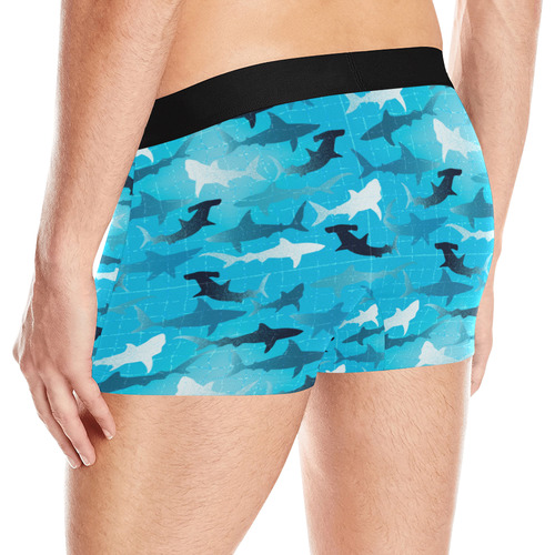 sharks! Men's All Over Print Boxer Briefs (Model L10)