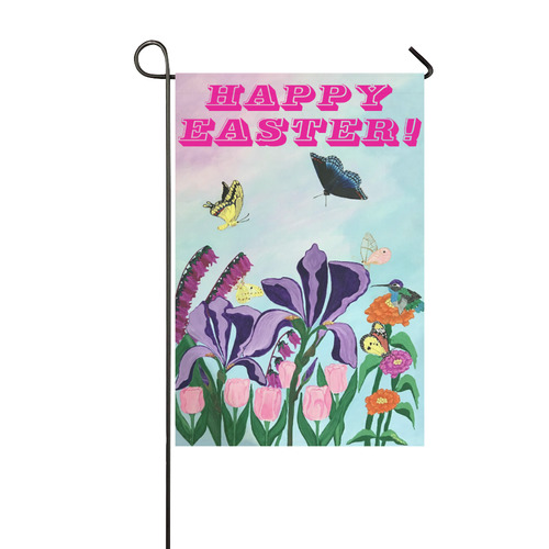 Garden of Heavenly Delights 12 x 18 Easter Flag Garden Flag 12‘’x18‘’（Without Flagpole）