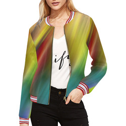 Abstract System by Artdream All Over Print Bomber Jacket for Women (Model H21)
