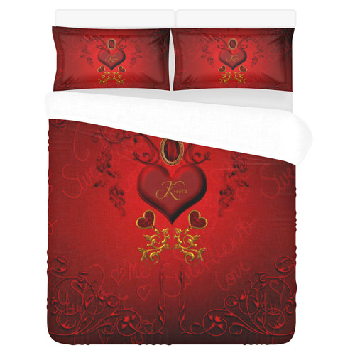 Valentine's day, wonderful heart 3-Piece Bedding Set