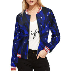 Stardust by Artdream All Over Print Bomber Jacket for Women (Model H21)