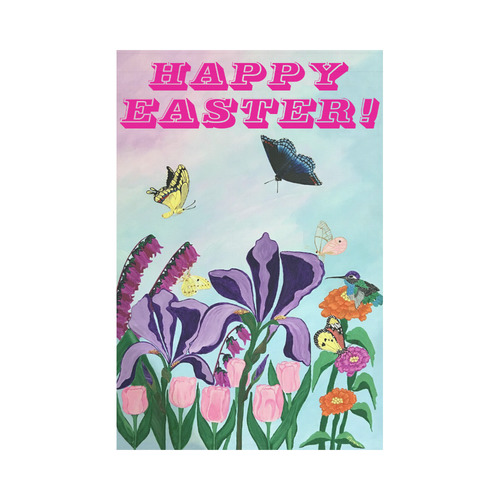 Garden of Heavenly Delights 12 x 18 Easter Flag Garden Flag 12‘’x18‘’（Without Flagpole）