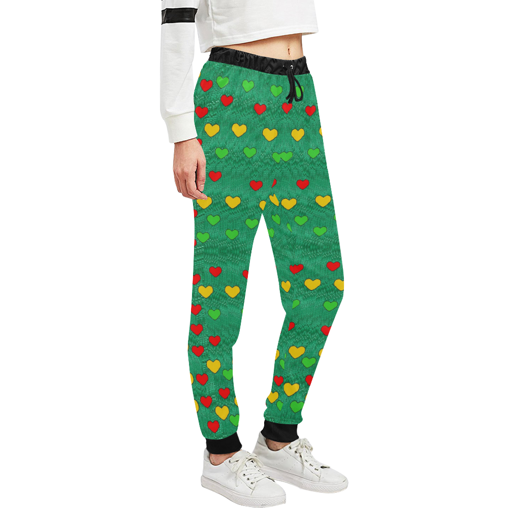 love is in all of us to give and show Unisex All Over Print Sweatpants (Model L11)