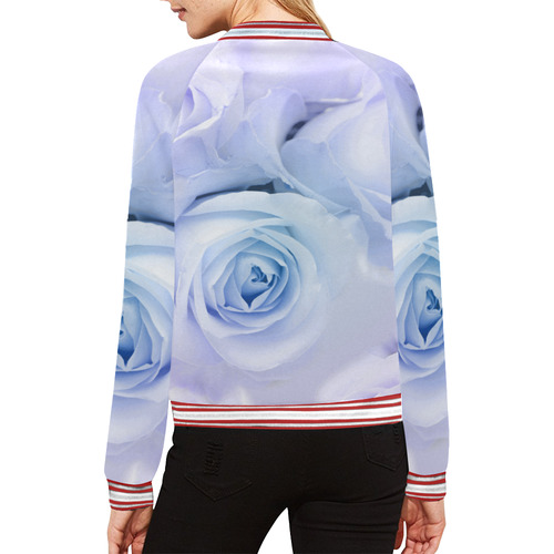 Wonderful roses All Over Print Bomber Jacket for Women (Model H21)