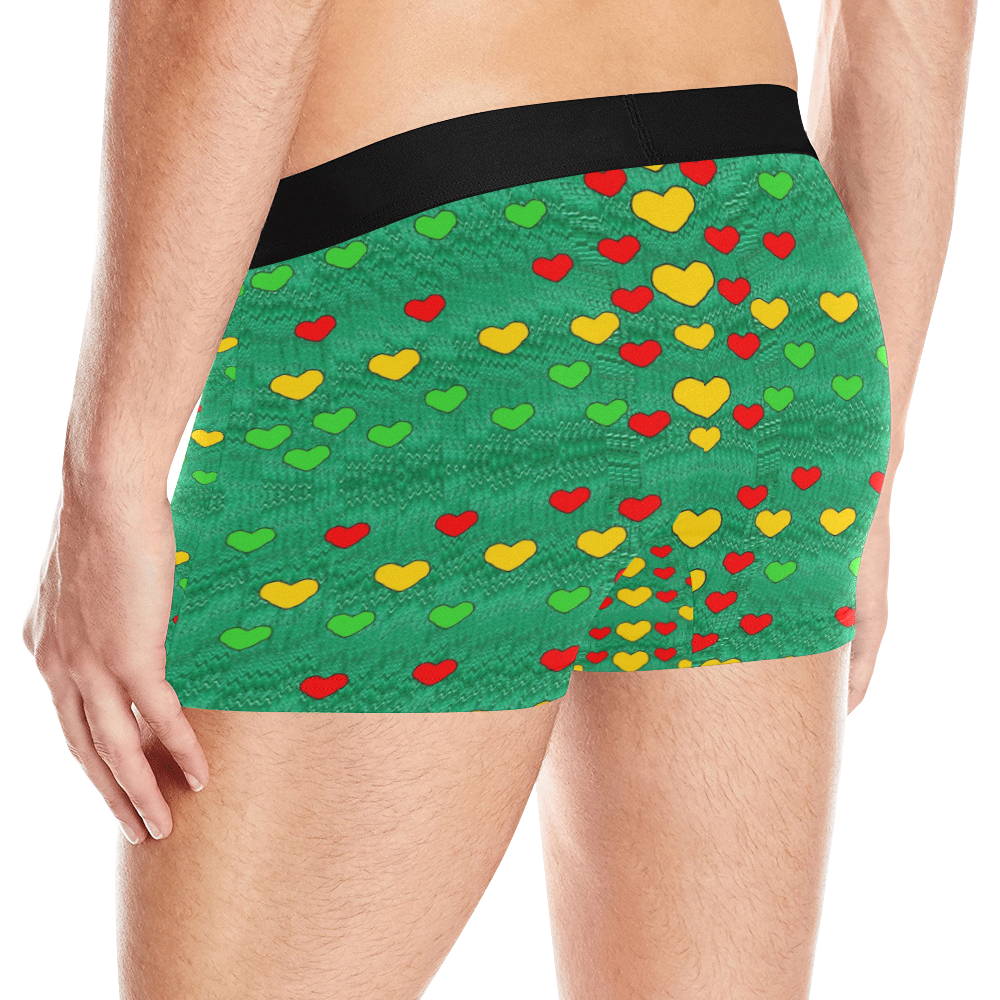 love is in all of us to give and show Men's All Over Print Boxer Briefs (Model L10)
