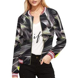 Foliage #8 All Over Print Bomber Jacket for Women (Model H21)