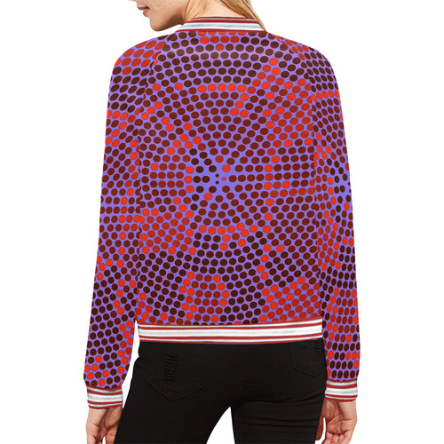 Point System by Artdream All Over Print Bomber Jacket for Women (Model H21)